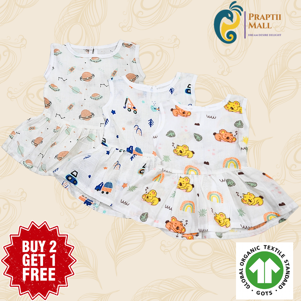 Muslin Button Frock