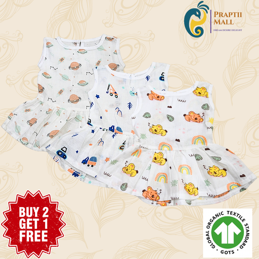 Muslin Button Frock