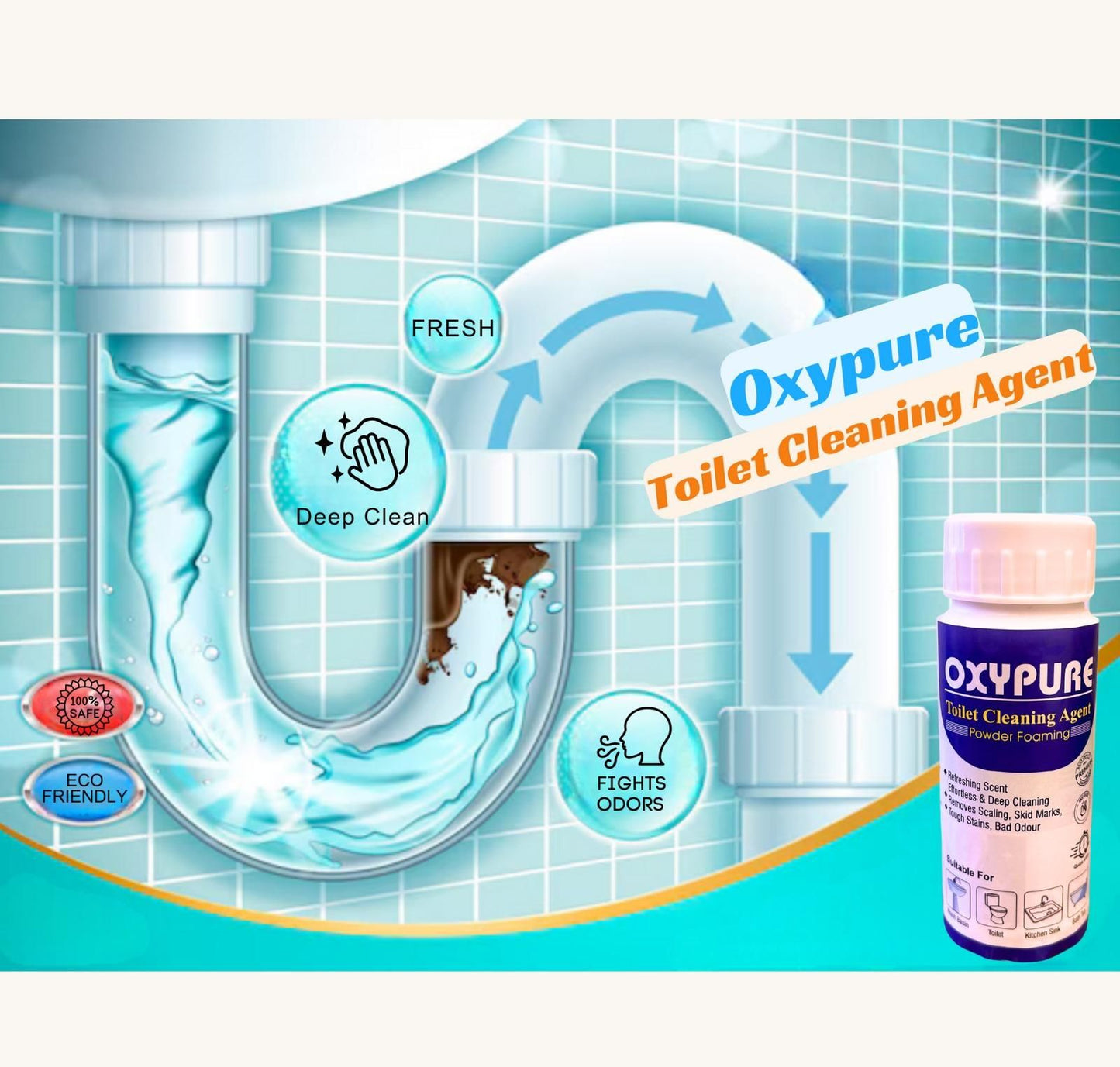 OxyPure™ – The Safe & Powerful Toilet Cleaning Hero