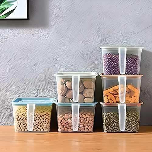 FreshBox™ – Unbreakable Kitchen Storage Fruits Basket (Pack of 6, 1000ml)